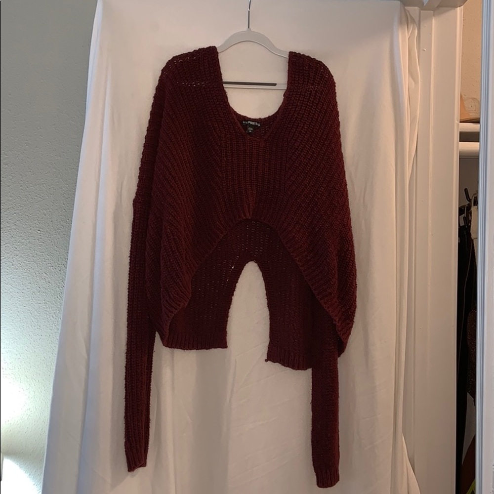 Express sweater crop top